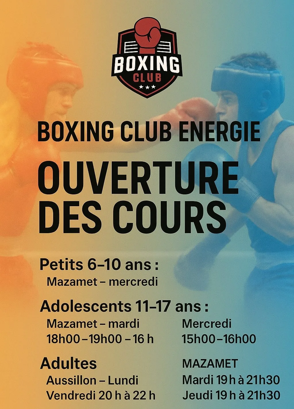 Horaires et Cours 2